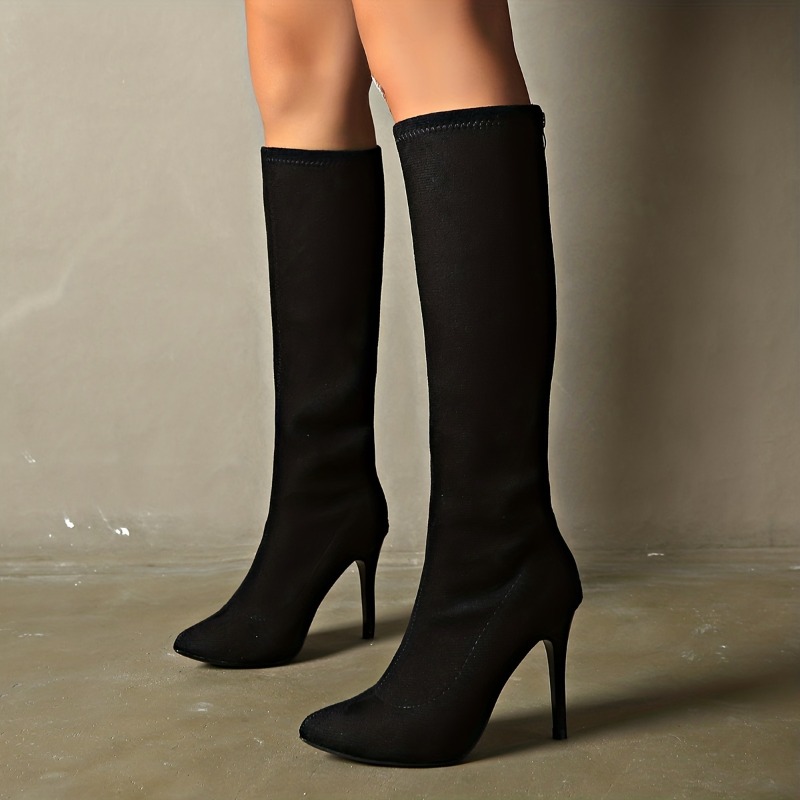 Women'S Fashion Knee High Boots - Botas da moda feminina Dedo do