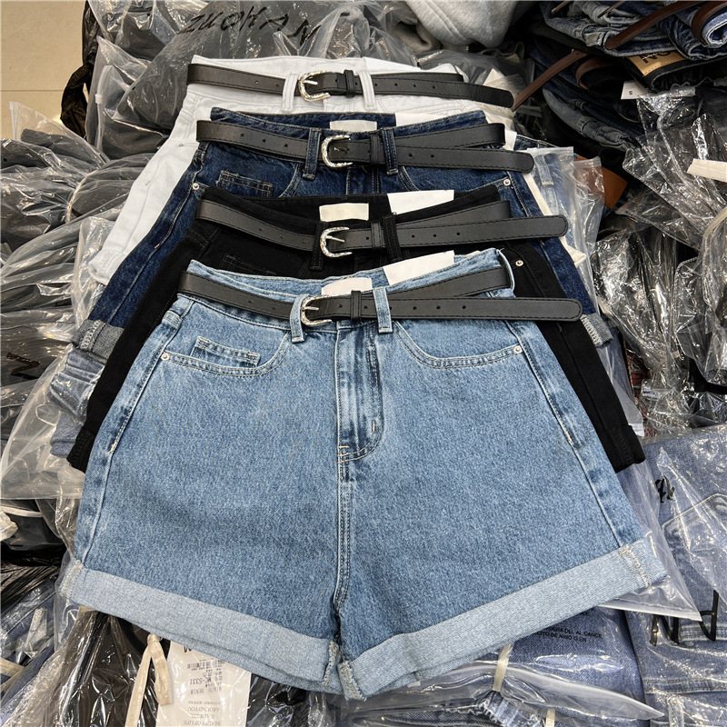 Denim Shorts Women - Shorts Jeans Feminino de Verão com