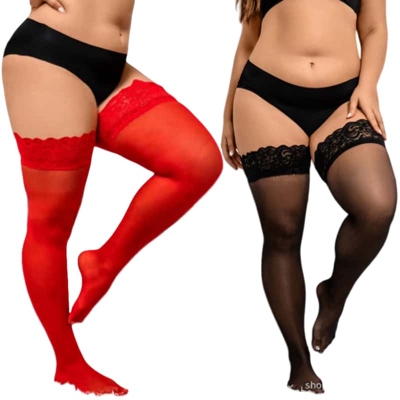 Women Fashion Over 60 - Meias de cano alto para mulher,