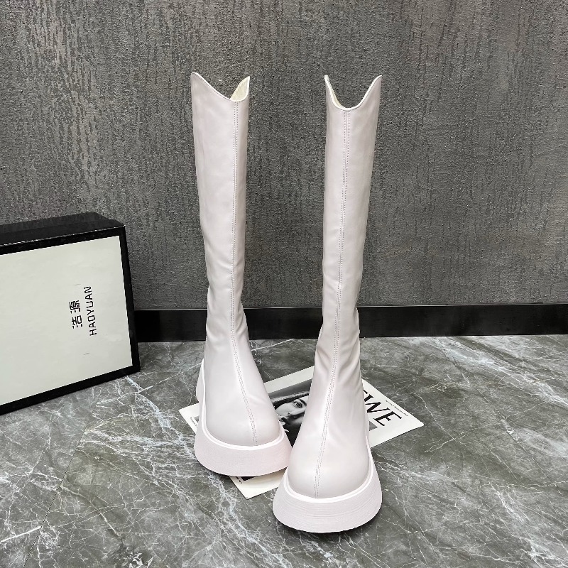 Women'S Fashion Knee High Boots - Novas botas altas antiderrapantes simples de