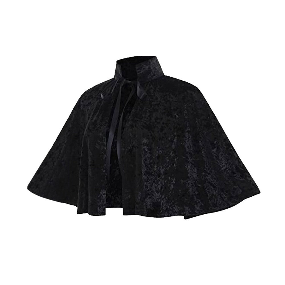 Women'S Fashion Victorian - Nova Capa de Veludo Vintage para