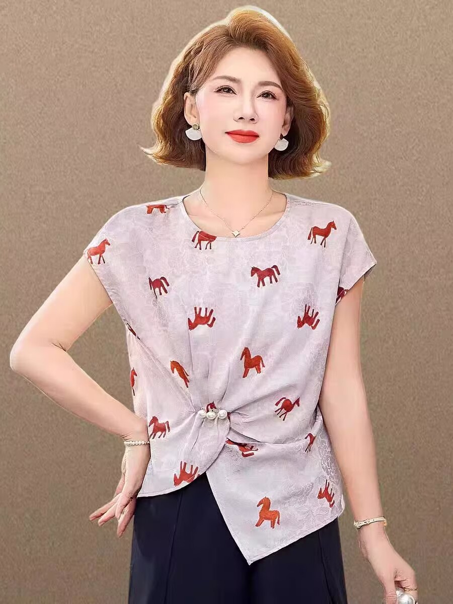 Women Fashion Over 60 - Conjunto Feminino Elegante de Verão 2026: