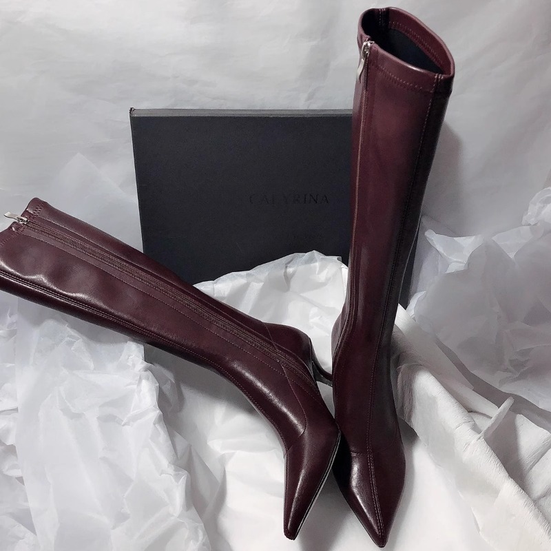 Women'S Fashion Knee High Boots - Botas de Salto Alto Femininas de