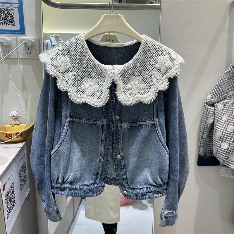 Women'S Fashion Denim Jacket - Mulheres primavera outono novo estilo coreano