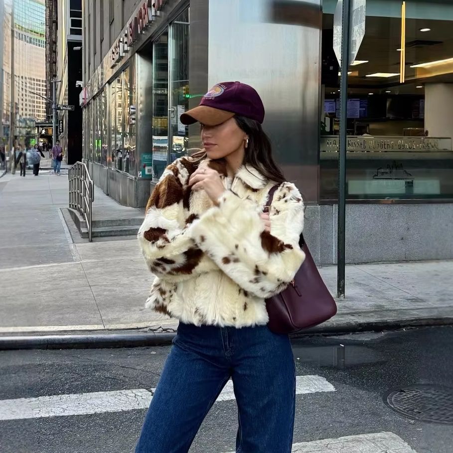 Casaco de Pele Sintética com E - Women Fashion Icon avaliação e preço