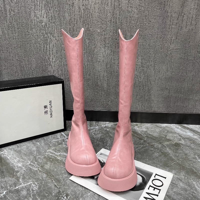 Novas botas altas antiderrapan - Women'S Fashion Knee High Boots avaliação e preço