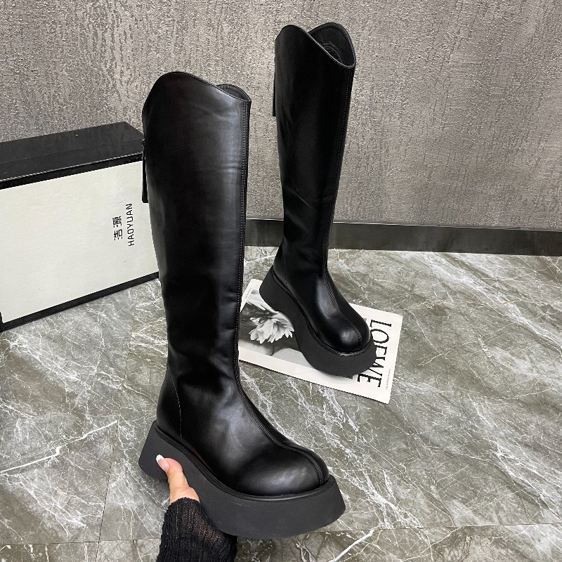 Novas botas altas antiderrapan - Women'S Fashion Knee High Boots avaliação e preço