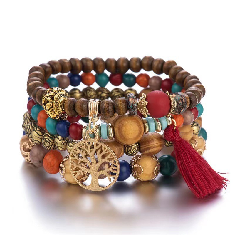 Conjunto de 4 pulseiras Boho Á - Women'S Ysl Fashion avaliação e preço