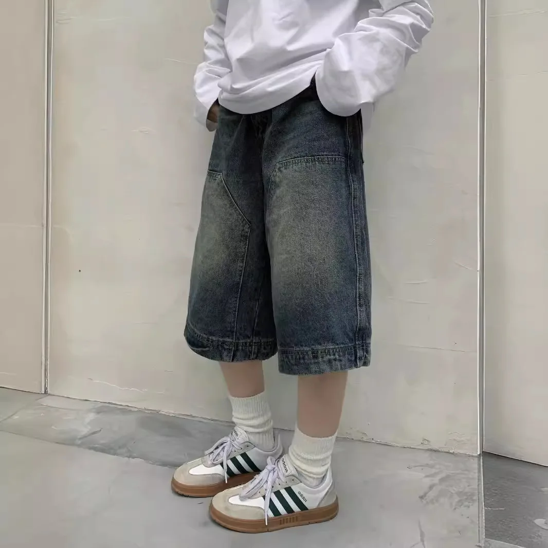 Mulheres y2k vintage baggy jea - Denim Shorts Women avaliação e preço