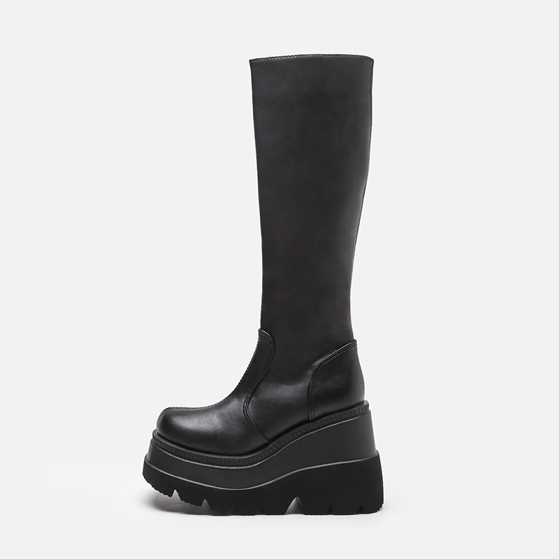 Botas Femininas Plataforma Est - Women'S Fashion Knee High Boots avaliação e preço