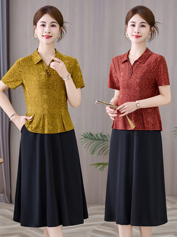 Vestido Midi Elegante e Estili - Women Fashion Over 60 avaliação e preço