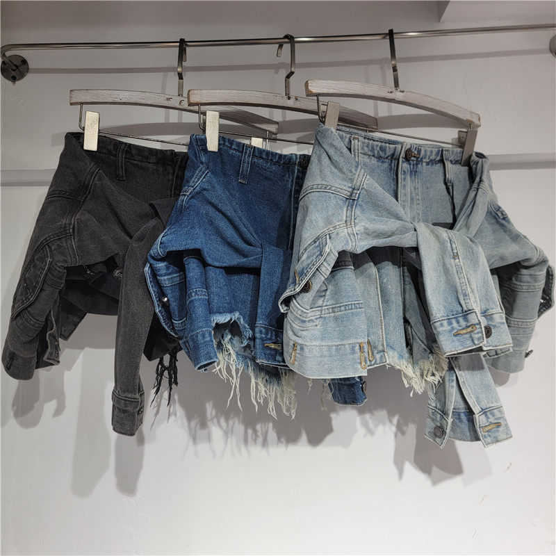 Shorts Jeans Feminino Vintage  - Denim Shorts Women avaliação e preço