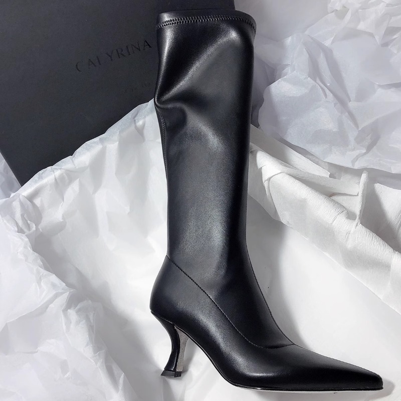 Botas de Salto Alto Femininas  - Women'S Fashion Knee High Boots avaliação e preço