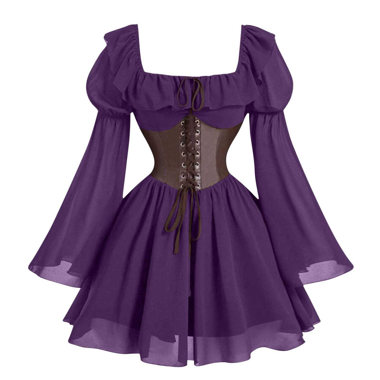 Vestido medieval renascentista - Women'S Fashion Victorian avaliação e preço