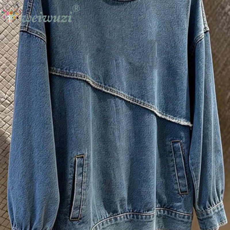 Jaqueta Jeans Feminina com Cor - Women'S Fashion Denim Jacket avaliação e preço