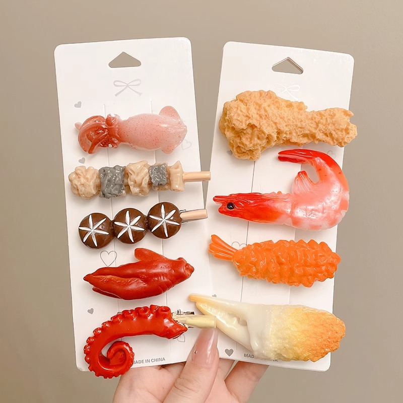 Grampo de cabelo de comida sim - Women Fashion Fun avaliação e preço